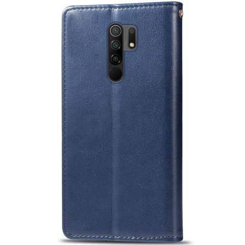 Шкіряний чохол-книжка GETMAN Gallant (PU) для Xiaomi Redmi Note 8 Pro Синій