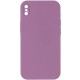 Чохол Silicone Case Square Full Camera Protective (AA) NOLOGO для Apple iPhone XS Max (6.5") Ліловий / Lilac Pride