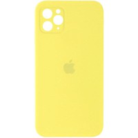 Чохол Silicone Case Square Full Camera Protective (AA) для Apple iPhone 11 Pro (5.8") Жовтий / Yellow