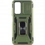 Ударостійкий чохол Camshield Army Ring для Xiaomi Redmi Note 11 Pro 4G/5G / 11E Pro / 12 Pro 4G Оливковий / Army Green