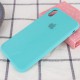 Чохол Silicone Case Full Protective (AA) для Apple iPhone XS Max (6.5") Бірюзовий / Marine Green