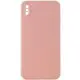 Силіконовий чохол Candy Full Camera для Apple iPhone XS Max (6.5") Рожевий / Pink Sand