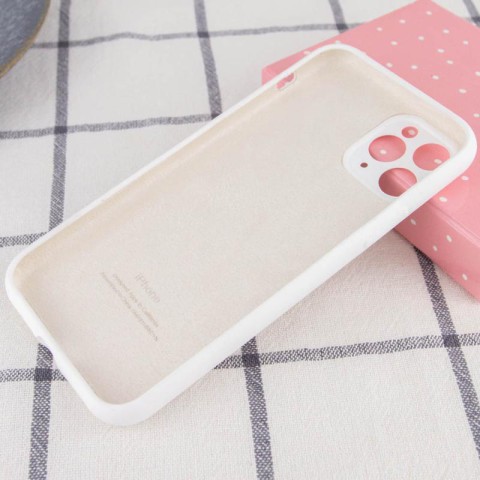 Чохол Silicone Case Full Camera Protective (AA) для Apple iPhone 12 Pro Max (6.7") Білий / White