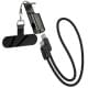Дата кабель Hoco X126 Experto Type-C to Type-C 60W + Phone Holder & Lanyard (0.35m) Black