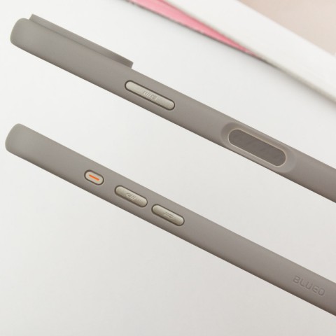 TPU+PC чохол Blueo Skin Friendly Frosted with MagSafe для Apple iPhone 16 (6.1") Сірий