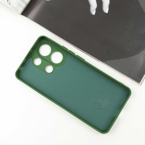 Чохол Silicone Cover Lakshmi Full Camera (AA) with logo для Xiaomi Redmi Note 13 5G Зелений / Dark green