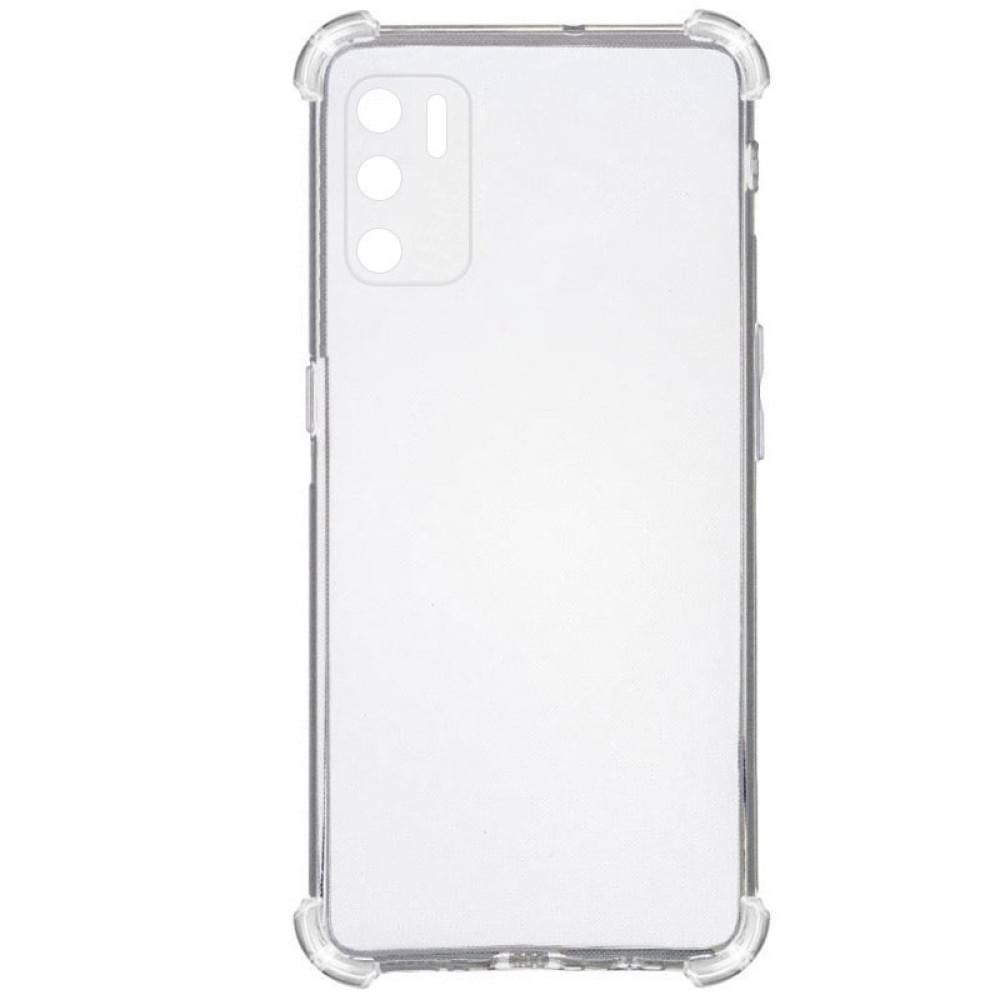 TPU чохол GETMAN Ease logo посилені кути Full Camera для Oppo A16s / A16 / A54s Безбарвний (прозорий)