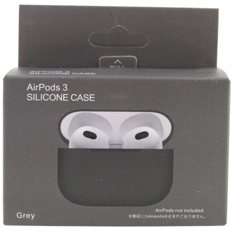 Силіконовий футляр для навушників AirPods 3 Сірий / Gray