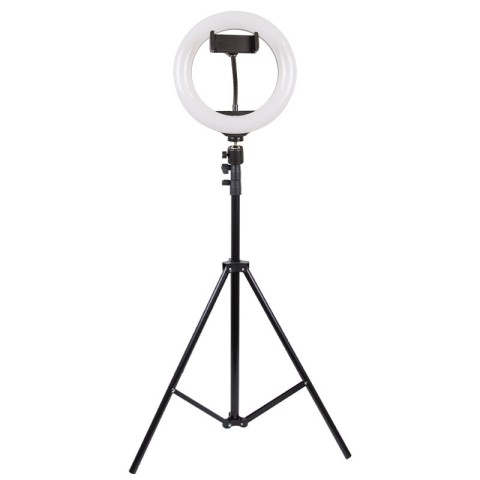 Кільцева світлодіодна LED лампа Arc Ring 10" + tripod 2.1m Black