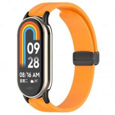 Ремінець Line Magnetic для Xiaomi Mi Band 9/8 Помаранчевий / Orange