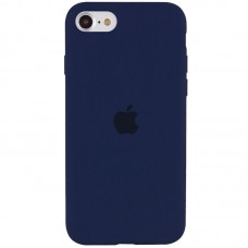 Чохол Silicone Case Full Protective (AA) для Apple iPhone SE (2020) Темний Синій / Midnight Blue