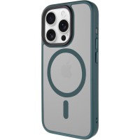 TPU+PC чохол Metal Buttons with MagSafe для Apple iPhone 15 Pro Max (6.7") Зелений
