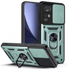 Ударостійкий чохол Camshield Serge Ring для Xiaomi 12T / 12T Pro Зелений