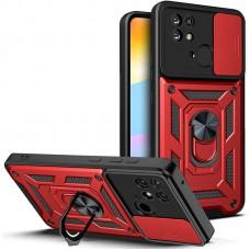 Ударостійкий чохол Camshield Serge Ring для Xiaomi Redmi 10C Червоний