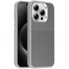 Чохол TPU+PC Carbon with MagSafe для Apple iPhone 13 Pro (6.1") Grey