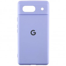 Чохол Silicone Cover Lakshmi Full Camera (AA) with logo для Google Pixel 7a Бузковий / Dasheen