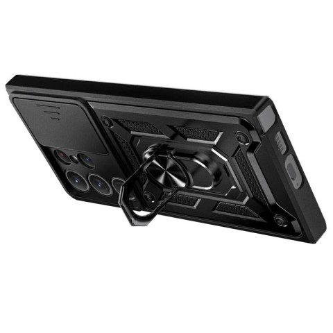 Чохол Ummi Camshield Serge Ring для Samsung Galaxy S25 Ultra Чорний