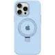 Чохол Silicone Case Full Protective with Ring для Apple iPhone 12 Pro Max (6.7") Blue