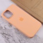 Чохол Silicone case (AAA) full with Magsafe and Animation для Apple iPhone 12 Pro Max (6.7") Помаранчевий / Cantaloupe