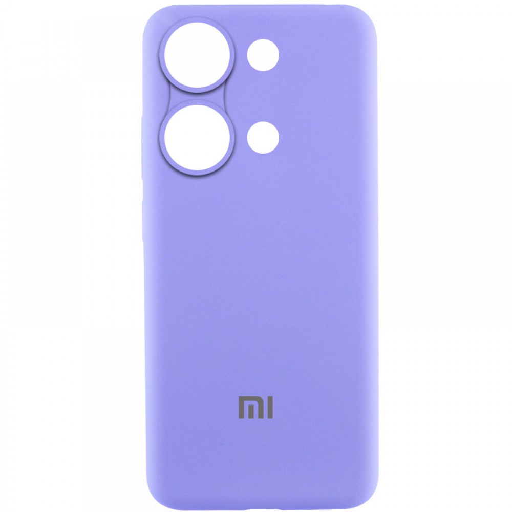 Чохол Silicone Cover Lakshmi Full Camera (AAA) with Logo для Xiaomi Redmi Note 13 Pro 4G Бузковий / Dasheen
