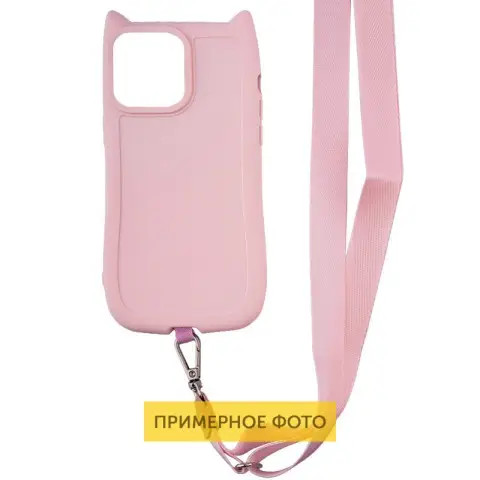 Чохол TPU GETMAN Cat with straps для Apple iPhone 16 (6.1") Pink