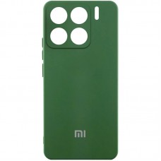 Чохол Silicone Cover Lakshmi Full Camera (AA) with logo для Xiaomi 15 Зелений / Dark green