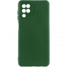 Чохол TPU GETMAN Liquid Silk Full Camera для Samsung Galaxy A12 Зелений / Dark green