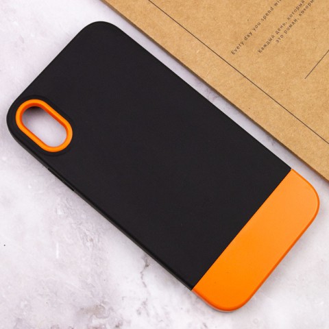 Чохол TPU+PC Bichromatic для Apple iPhone X / XS (5.8") Black / Orange
