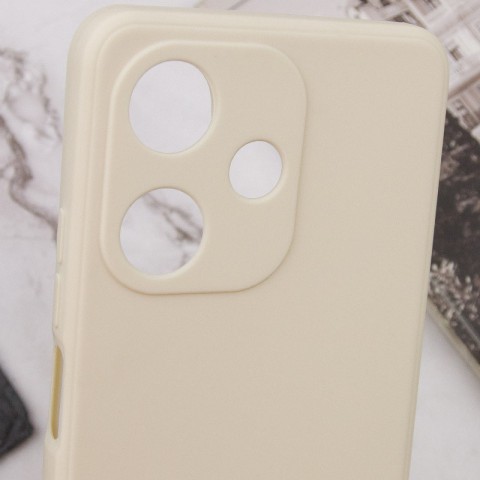 Силіконовий чохол Candy Full Camera для Infinix Hot 30i Бежевий / Antique White