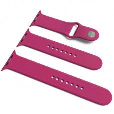 Силіконовий ремінець для Apple Watch Sport Band 38 / 40 / 41 (S/M & M/L) 3pcs Бордовий / Maroon