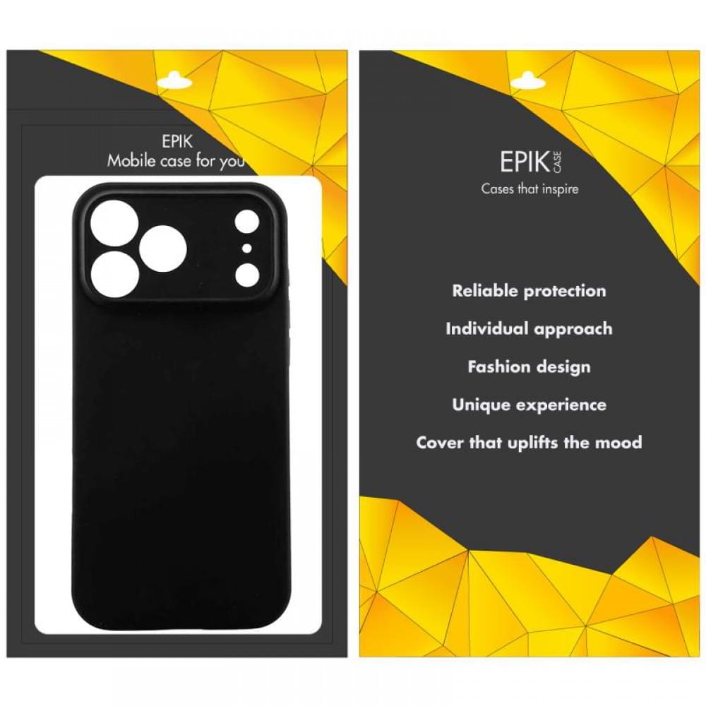 Чохол TPU Epik Black Full Camera для Apple iPhone 17 Pro (6.3") Чорний