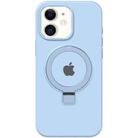 Чохол Silicone Case Full Protective with Ring для Apple iPhone 11 (6.1") Blue