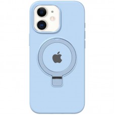 Чохол Silicone Case Full Protective with Ring для Apple iPhone 11 (6.1") Blue