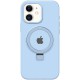 Чохол Silicone Case Full Protective with Ring для Apple iPhone 11 (6.1") Blue