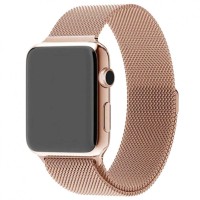 Ремінець Milanese Loop Design для Apple Watch 38/40/41/42mm(ser.10) Champagne gold