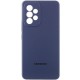Чохол Silicone Cover Lakshmi Full Camera (AAA) with Logo для Samsung Galaxy A33 5G Темно-синій / Midnight blue