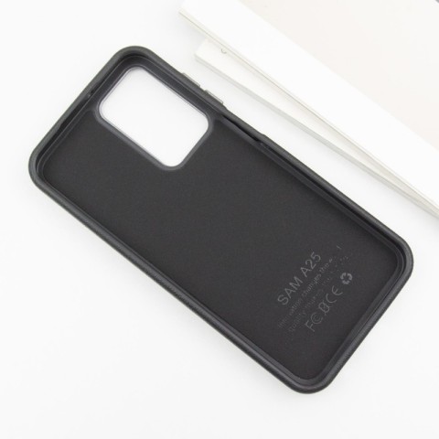 Шкіряний чохол Leather Case Metal Buttons для Samsung Galaxy S23 FE Black