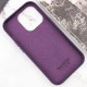 Шкіряний чохол Leather Case (AAA) with MagSafe and Animation для Apple iPhone 16 Pro (6.3") Dark Purple