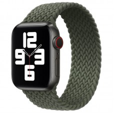 Ремінець Braided Solo Loop (AAA) для Apple watch 38mm/40mm 155mm Зелений