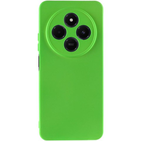 Чохол TPU GETMAN Liquid Silk Full Camera для Xiaomi Redmi 14C / Poco C75 Салатовий / Neon Green