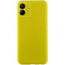 Чохол TPU GETMAN Liquid Silk Full Camera для Samsung Galaxy A06 Жовтий / Flash