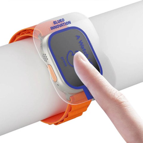 Захисне 2.5D скло Blueo Corning Gorilla Glass для Apple Watch Ultra 1/2/3 49mm Чорний