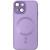 Чохол TPU+Glass Sapphire Midnight with MagSafe для Apple iPhone 15 Plus (6.7") Бузковий / Lilac