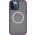 TPU+PC чохол Metal Buttons with MagSafe для Apple iPhone 13 Pro (6.1") Темно-фіолетовий