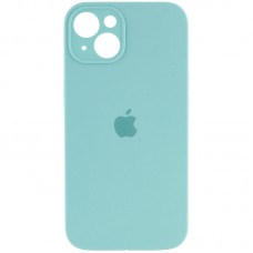 Чохол Silicone Case Full Camera Protective (AA) для Apple iPhone 13 (6.1") Бірюзовий / Marine Green / PVH