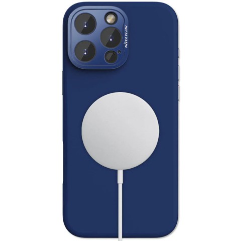 Чохол Silicone Nillkin LensWing Prop Magnetic для Apple iPhone 16 Pro (6.3") Синій / Blue