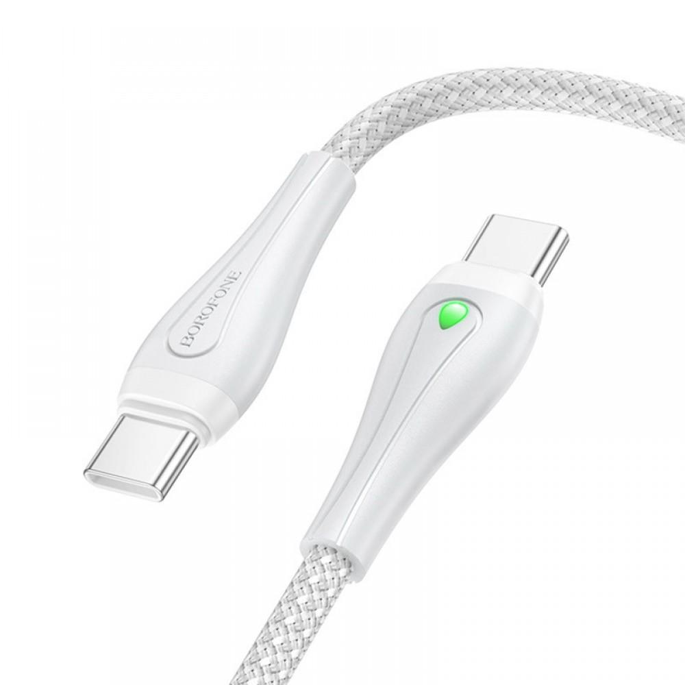 Дата кабель Borofone BX100 Advantage 60W Type-C to Type-C Gray