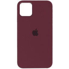 Чохол Silicone Case Full Protective (AA) для Apple iPhone 13 (6.1") Бордовий / Plum