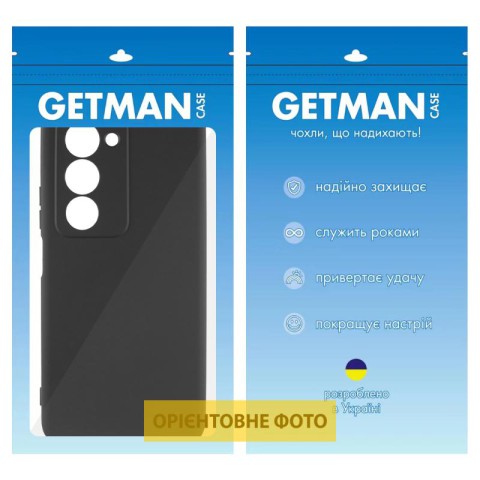 Чохол TPU GETMAN Liquid Silk Full Camera для Xiaomi Redmi 15 (Global) Чорний / Black