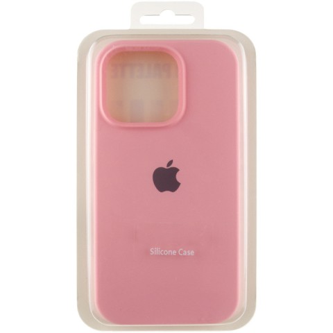 Чохол Silicone Case Full Protective (AA) для Apple iPhone 16 Pro (6.3") Рожевий / Light pink